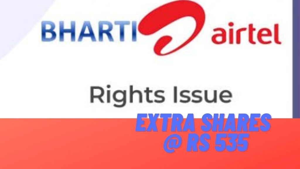 bharti airtel rights issue