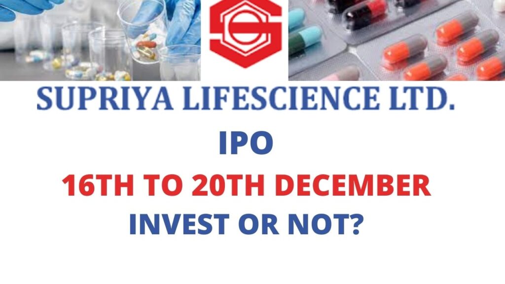 SUPRIYA LIFESCIENCE IPO